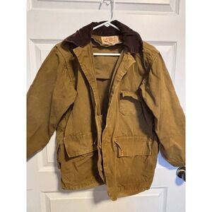 Vintage 1960s Bullseye Bill Canvas Work Jacket Water Repellent Chore Coat Mens L